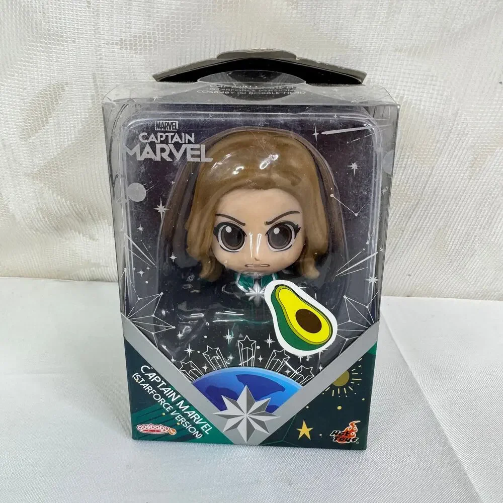 Marvel's Captain Marvel Cosbaby Bobble-Head Figure by Hot Toys Starforce Version